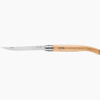 Нож филейный OPINEL №15, нержавеющая сталь, рукоять из дерева бука