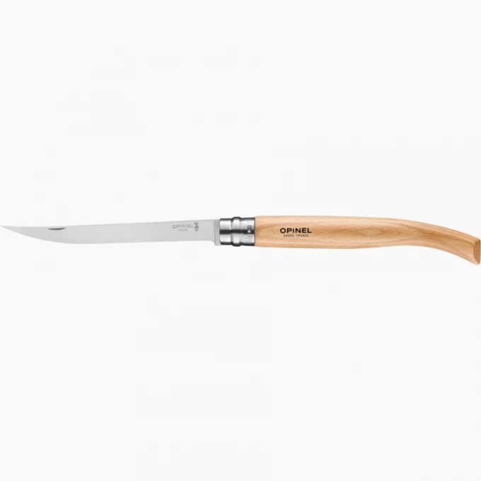 Нож филейный OPINEL №15, нержавеющая сталь, рукоять из дерева бука 002561